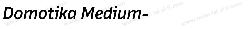Domotika Medium字体转换